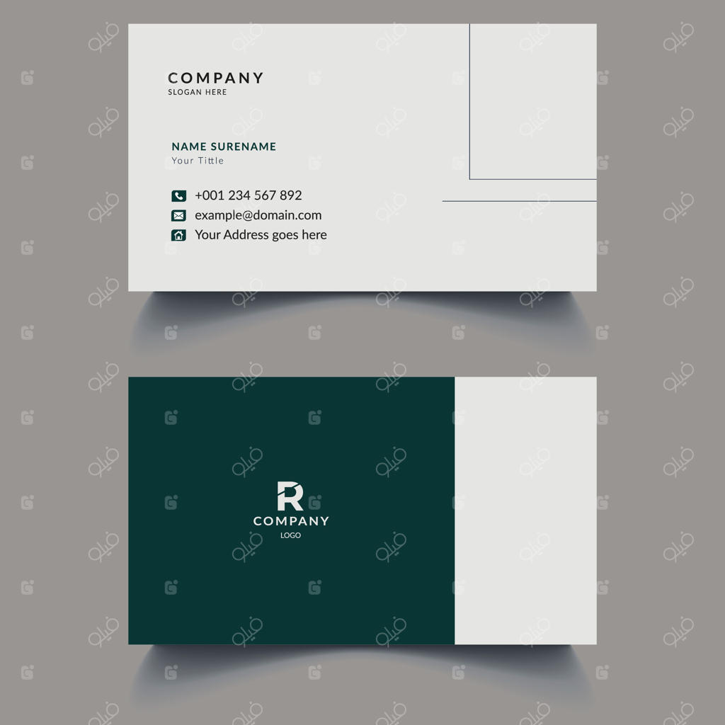 طراحی کارت ویزیت مدرن و خلاقانه: قالب حرفه‌ای و مینیمالیستی که با سادگی شیک و ظرافت مدرن ترکیب شده است، کارت ویزیت لاکچری طلایی.