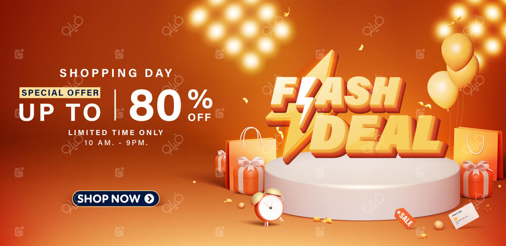 طراحی قالب بنر برای فروش ویژه آنلاین یا شبکه‌های اجتماعی