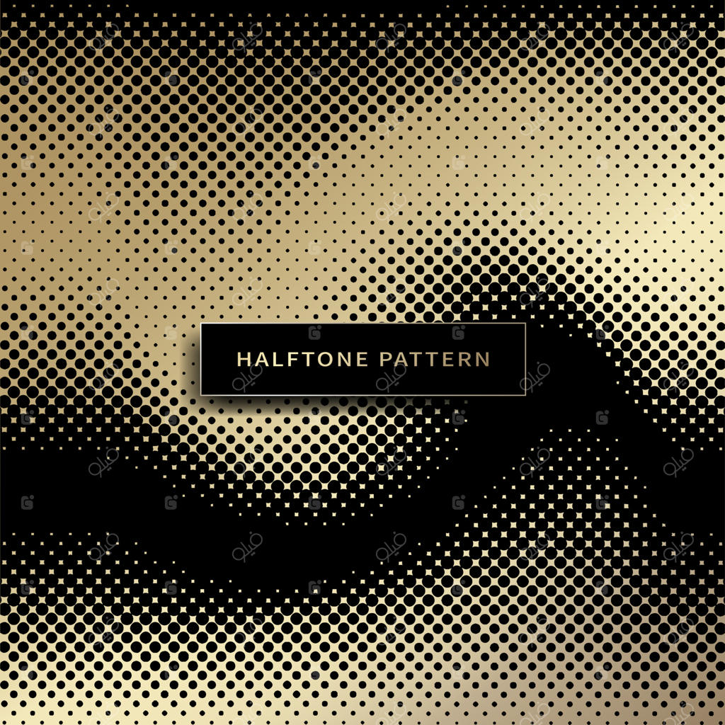 طراحی با نقاط نیم‌سایه، پس‌زمینه نیم‌سایه