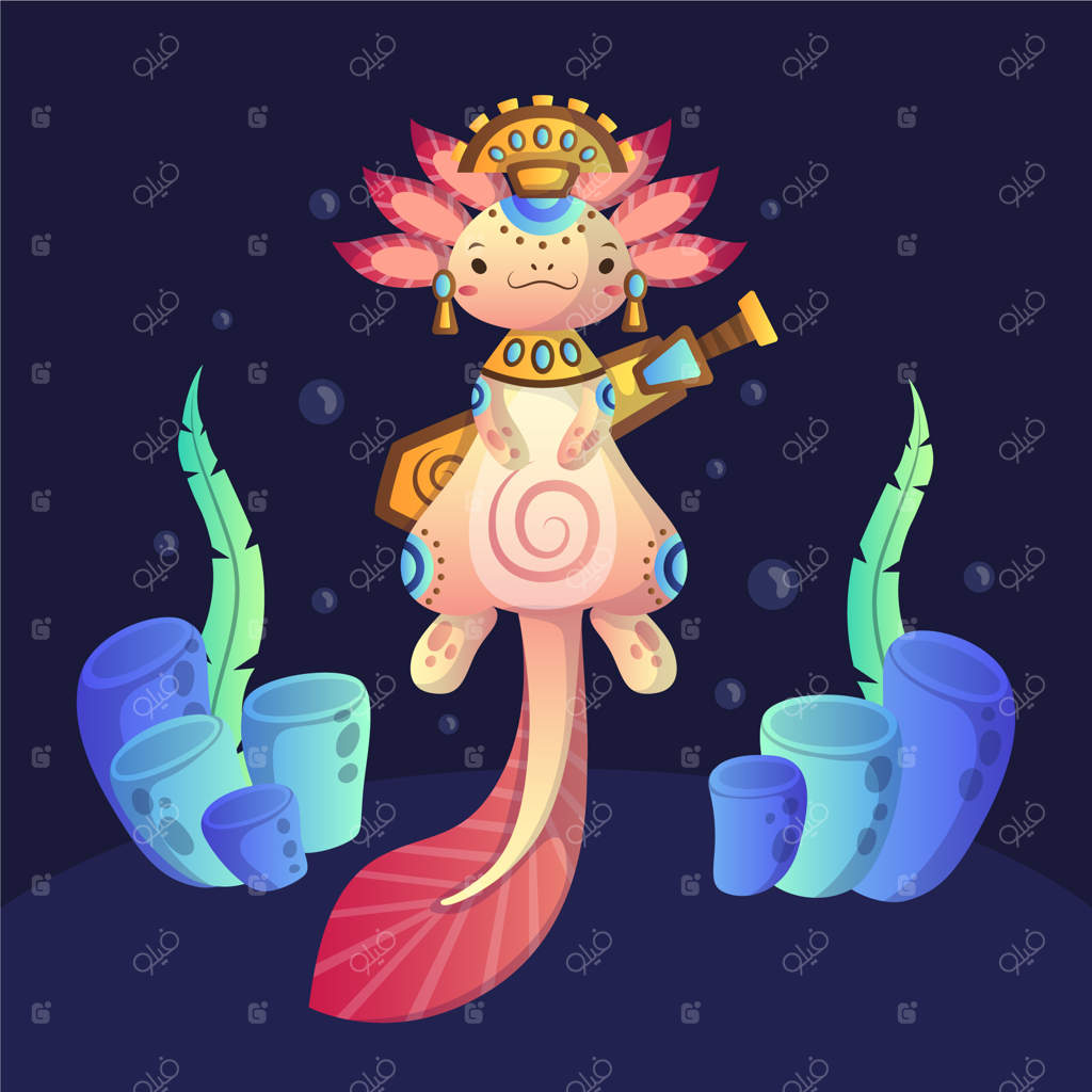 تصویر آژولوت با گرادیان رنگی