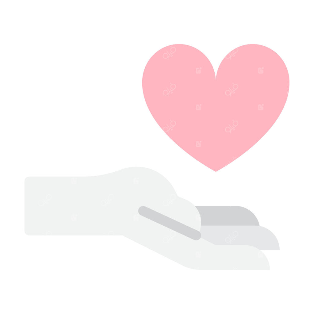 آیکون دست با قلب