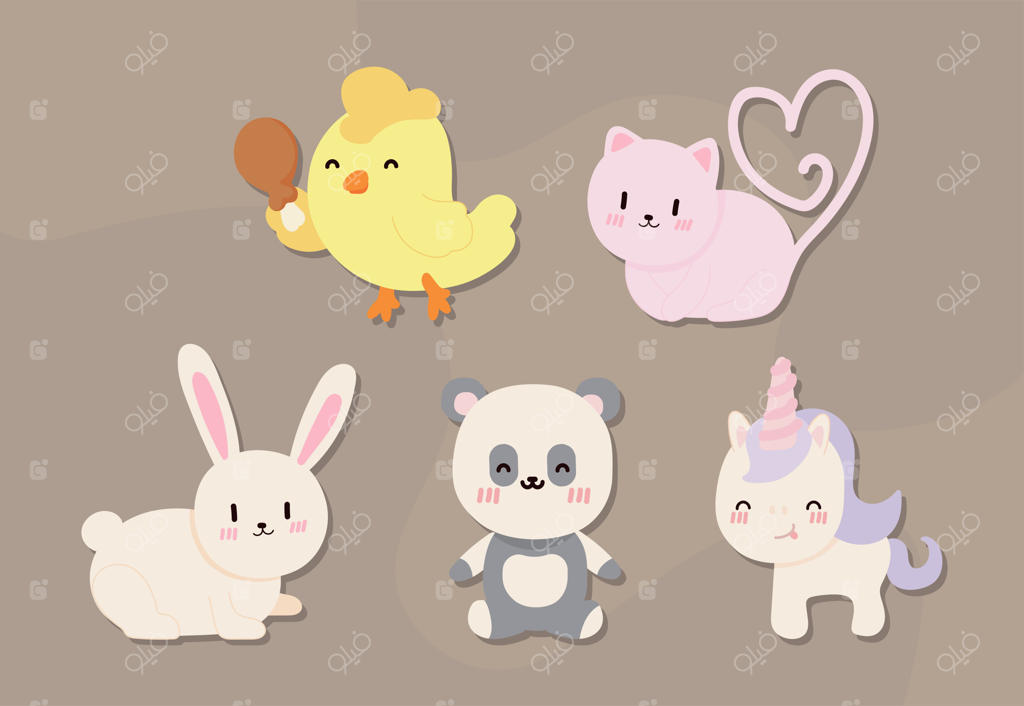 حیوانات و غذاهای بامزه