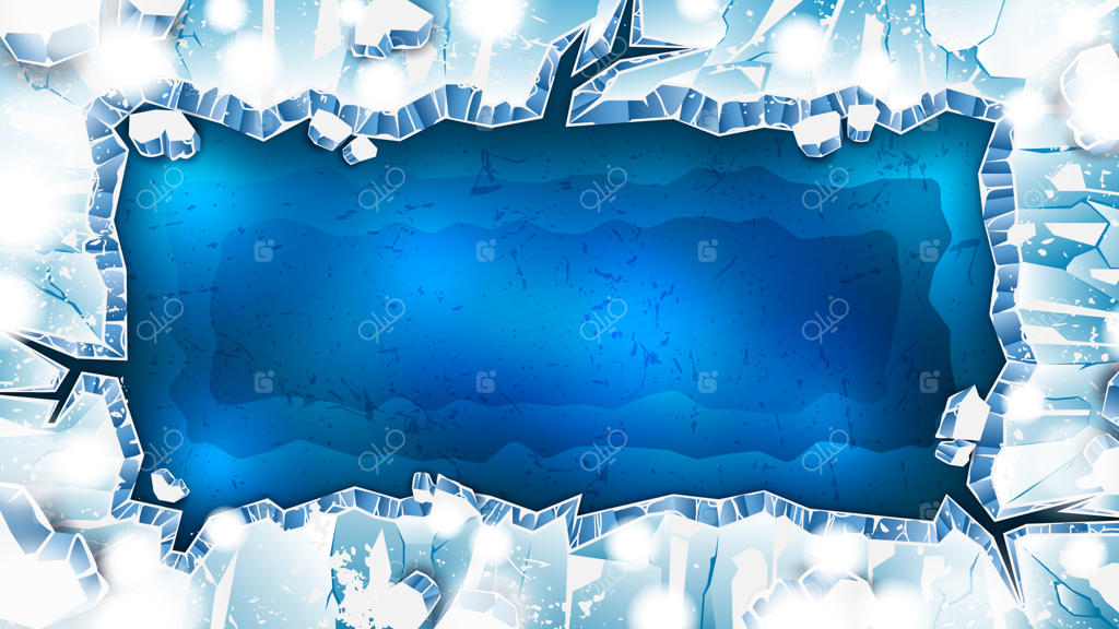 ترک‌های یخ مستطیلی به عنوان پس‌زمینه زمستانی