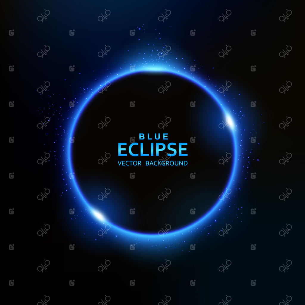 نور ماه‌گرفتگی آبی با درخشش‌ها