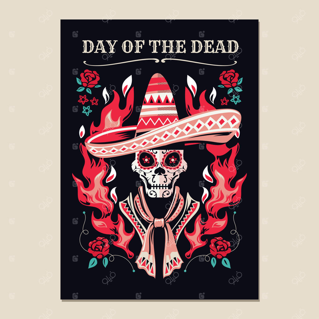 پوستر دعوت به جشن روز مردگان