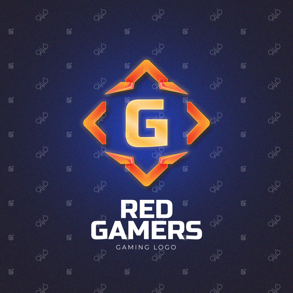 طراحی لوگو بازی با گرادیانت رنگی