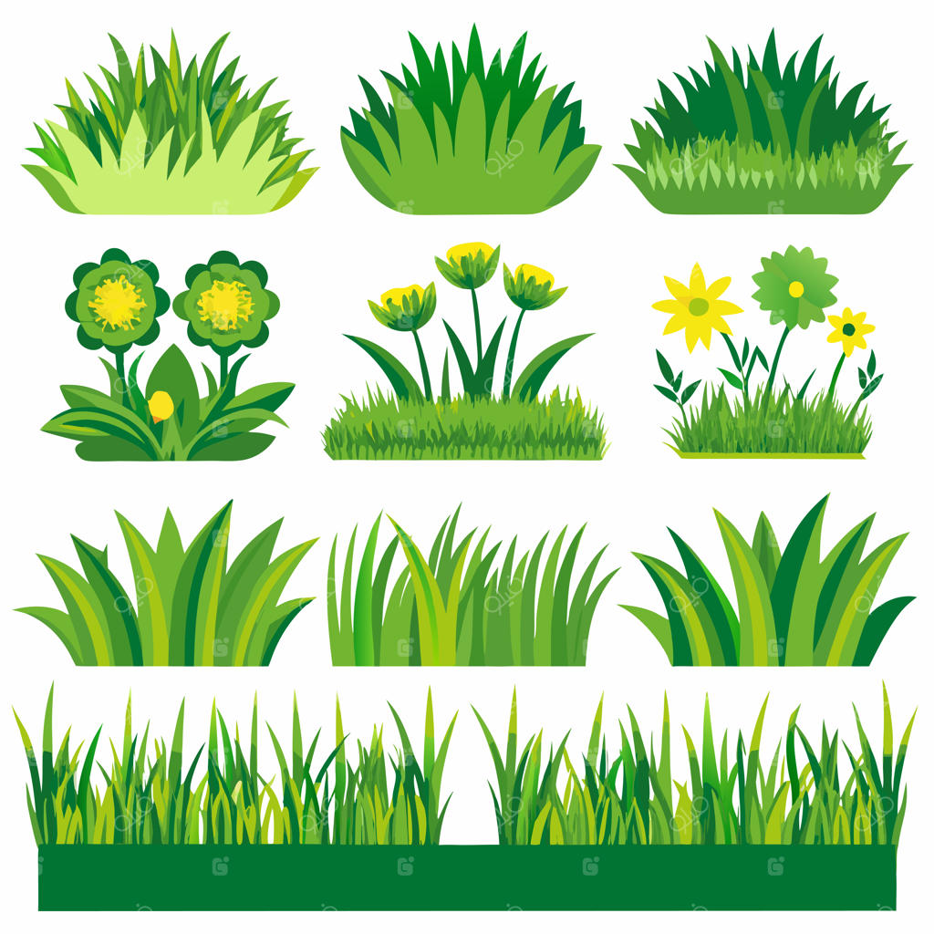 طرح‌های دستی و متنوع چمن