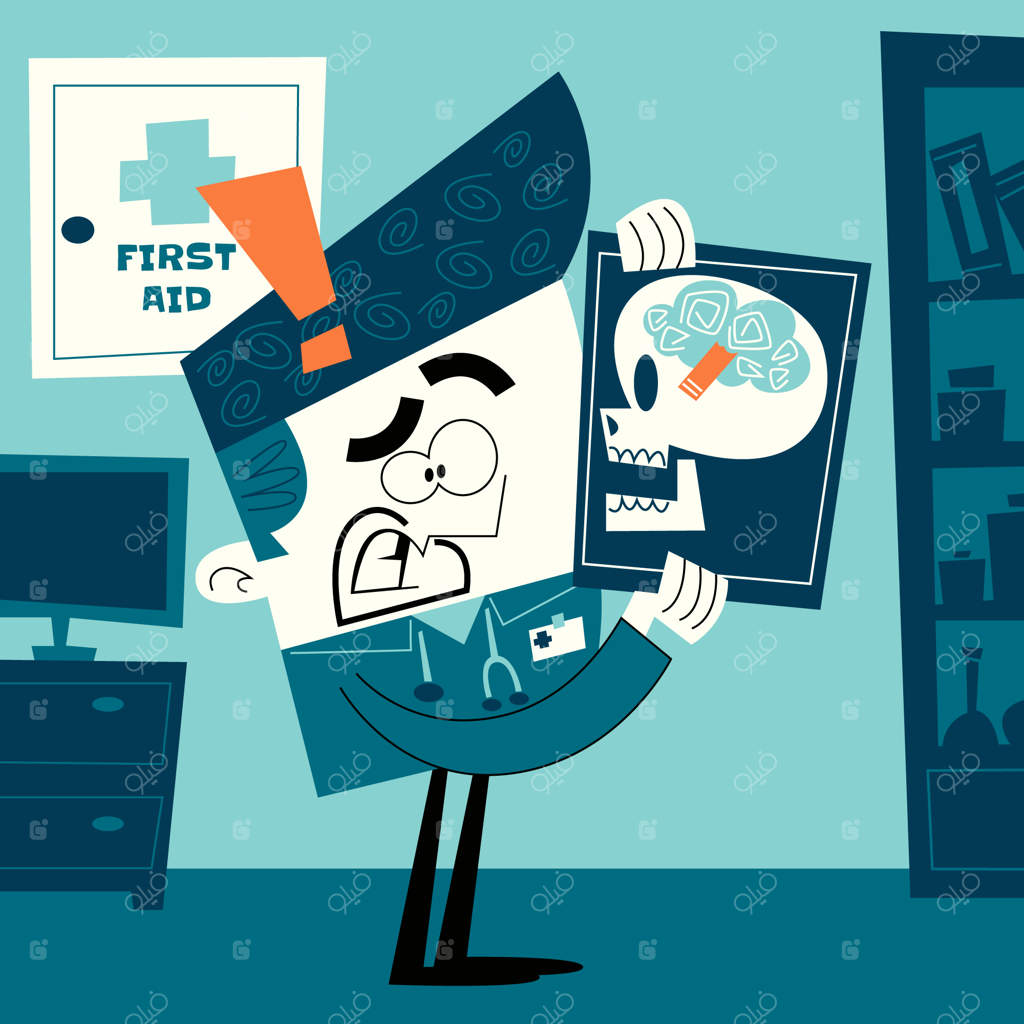 تصویر دکتر به سبک فلت