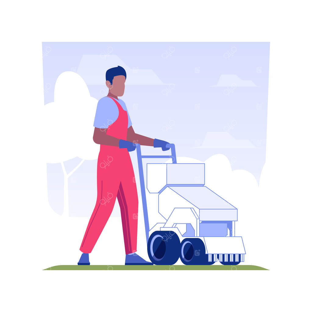 تصویر مفهومی کاشت بذر چمن