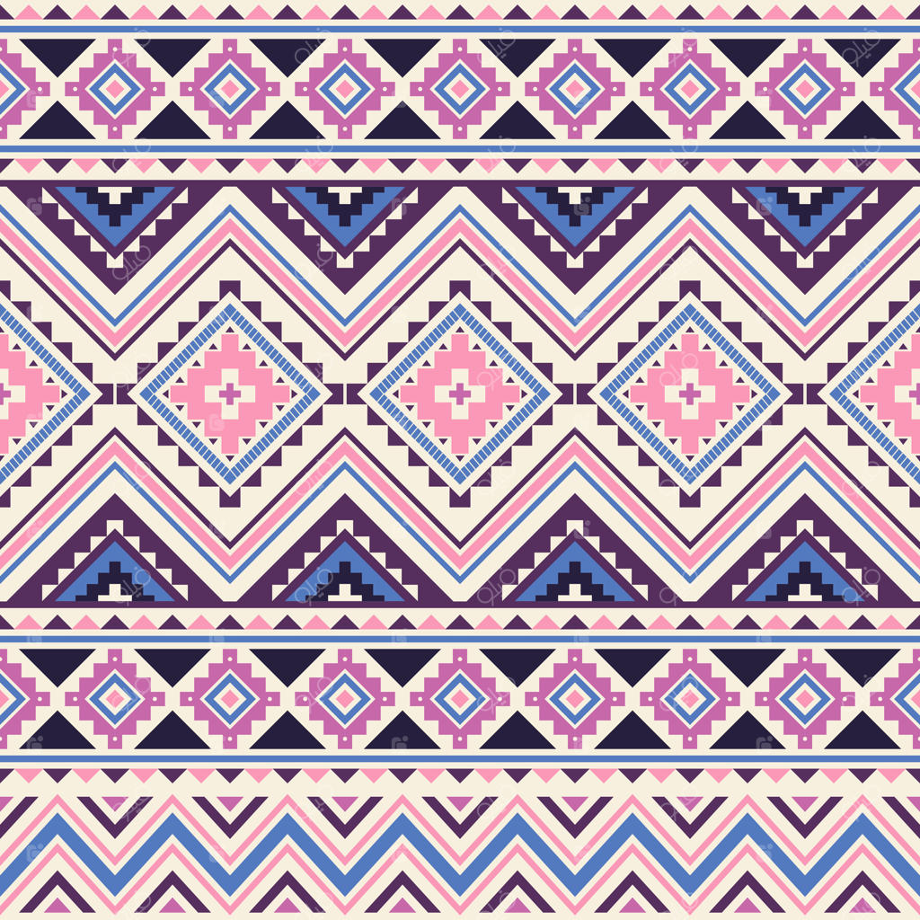 پترن یکپارچه با نوارهای قبیله‌ای. پس‌زمینه آزتکی. قابل استفاده در طراحی پارچه، طراحی وب، ساخت لباس، اکسسوری‌ها، کاغذ تزیینی، بسته‌بندی، کوله‌پشتی و غیره.