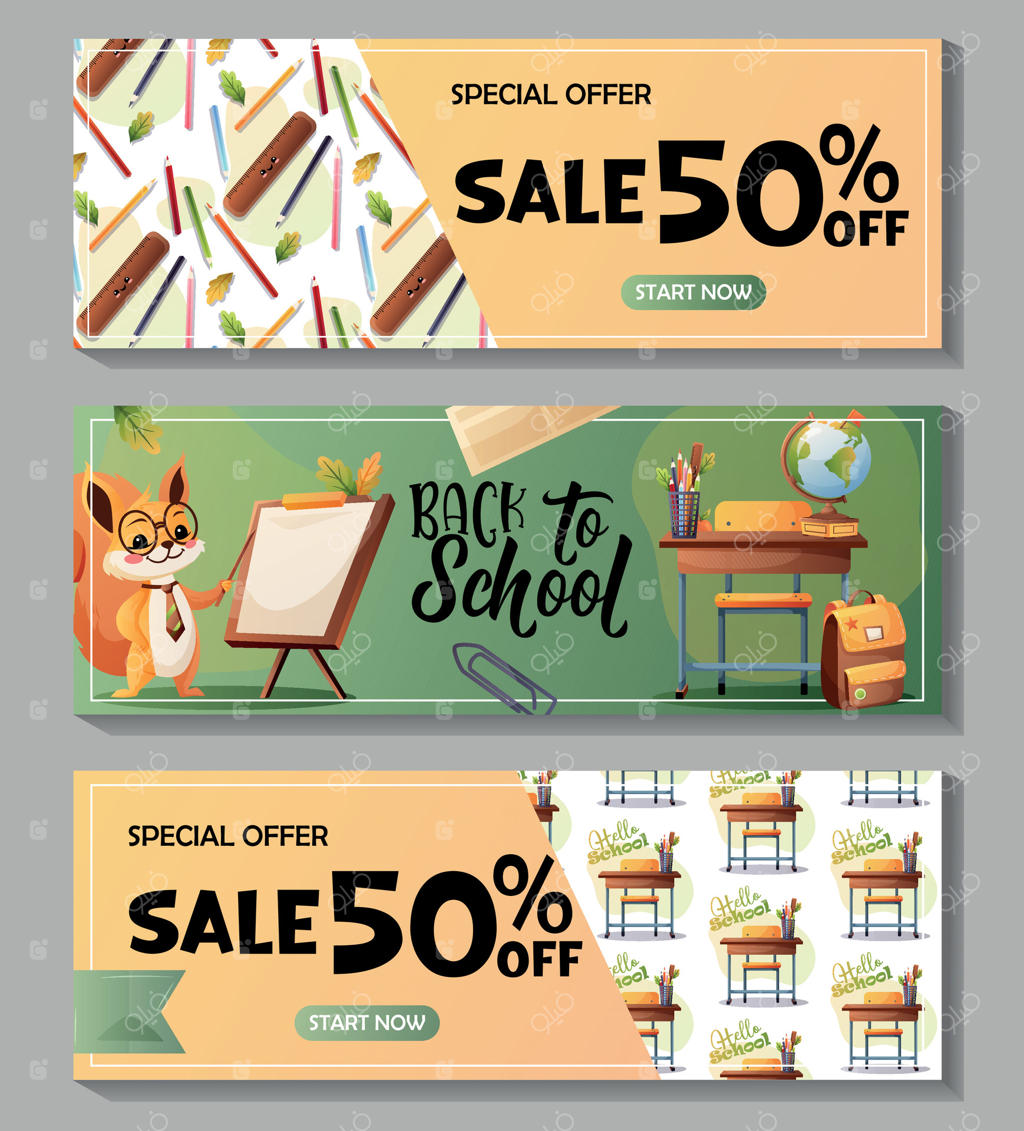 فروش ویژه بازگشت به مدرسه: همین حالا با ۵۰٪ تخفیف خرید کنید! Pro Vector