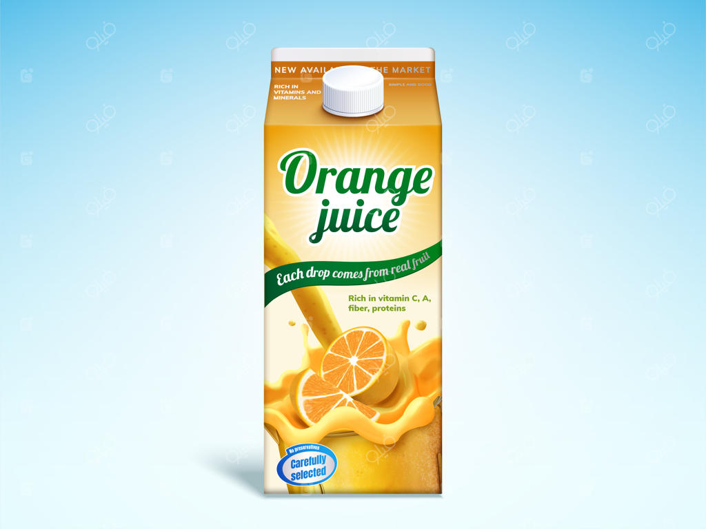 بسته نوشیدنی آب پرتقال