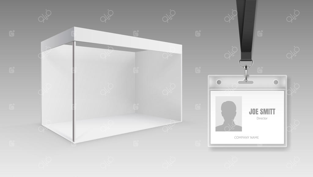 تخته نمایش تاشو قابل حمل و کارت شناسایی نمایشگاهی