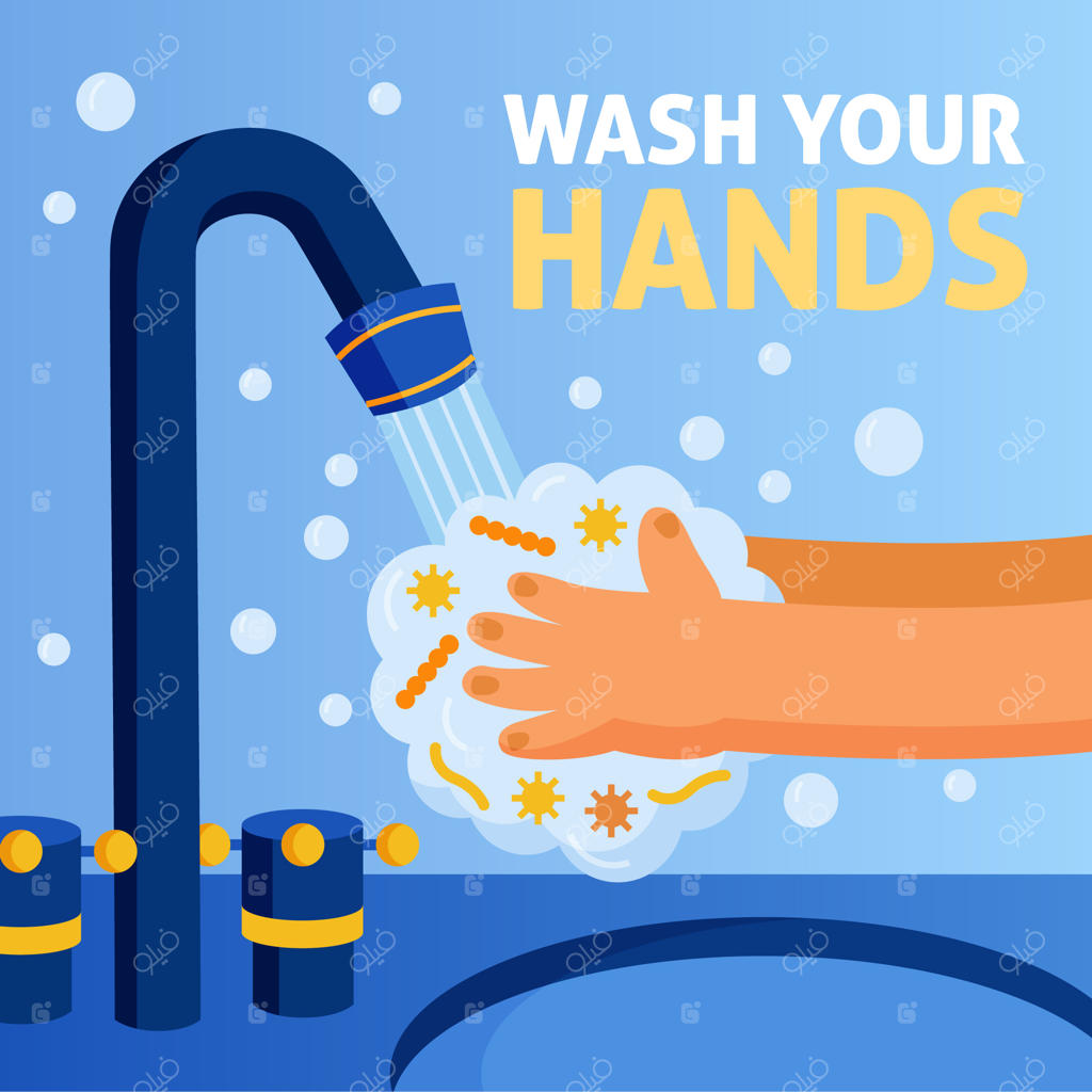 تکنیک شستن دست‌ها به صورت تصویری