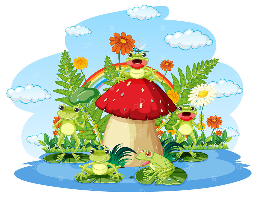 قورباغه‌ای در دل طبیعت زندگی می‌کند