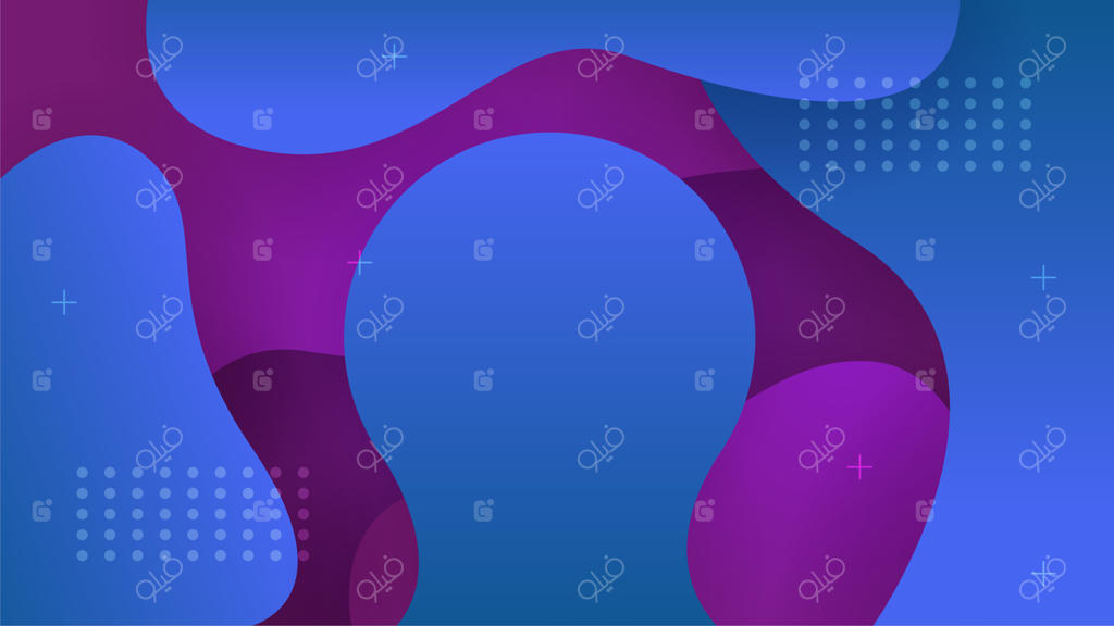 پس‌زمینه طراحی انتزاعی هندسی با نوارهای پویا و رنگارنگ آبی و صورتی برای کارت ویزیت، ارائه، بروشور و کاغذ دیواری