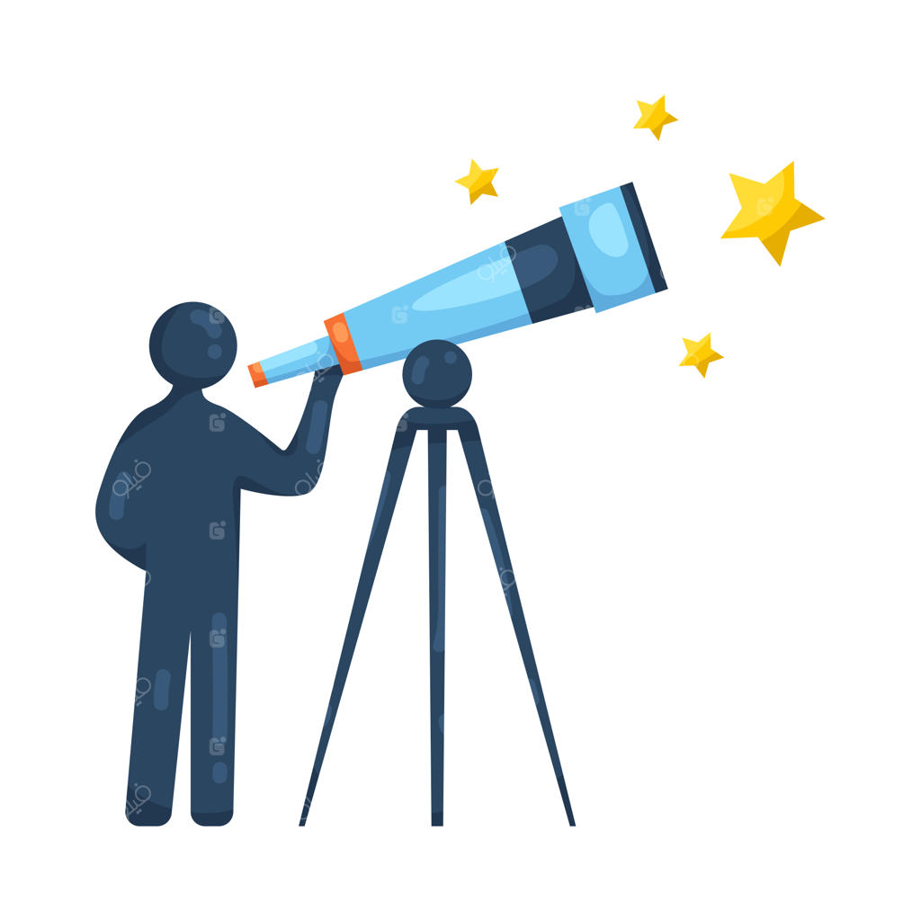 مردی با تلسکوپ