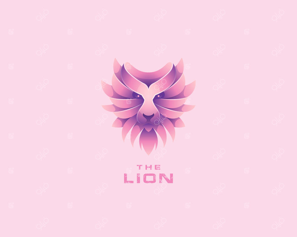 لوگوی خلاقانه و بامزه صورت شیر