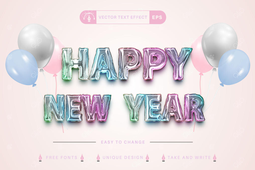 برداشت رایگان وکتور فروش سال نو با طراحی برجسته سه‌بعدی