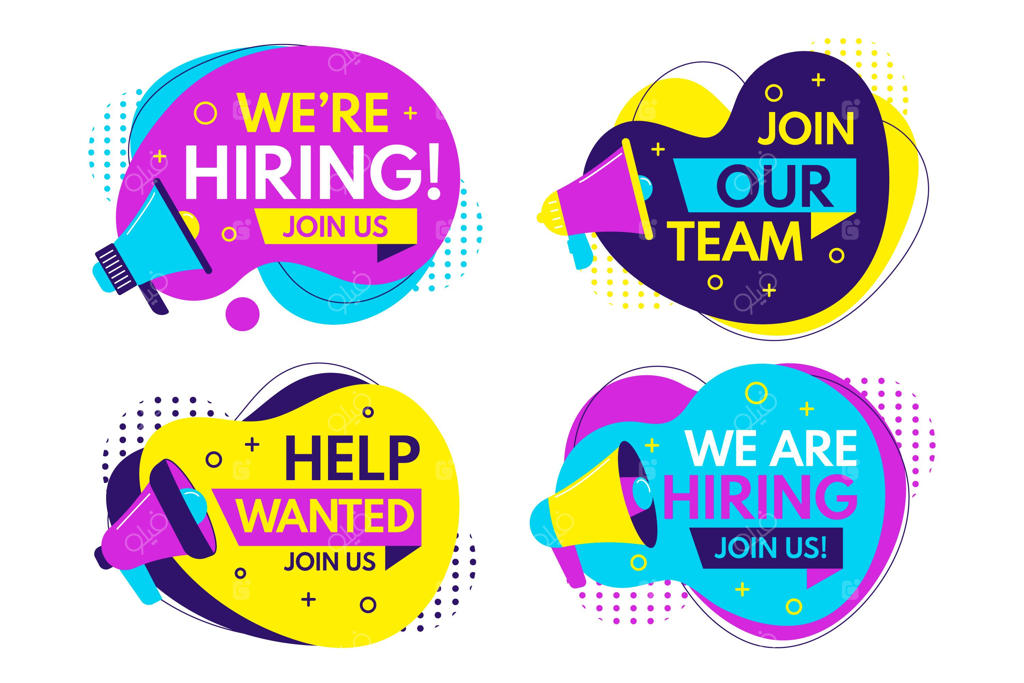 ما بنرهای تبلیغاتی استخدام می‌کنیم