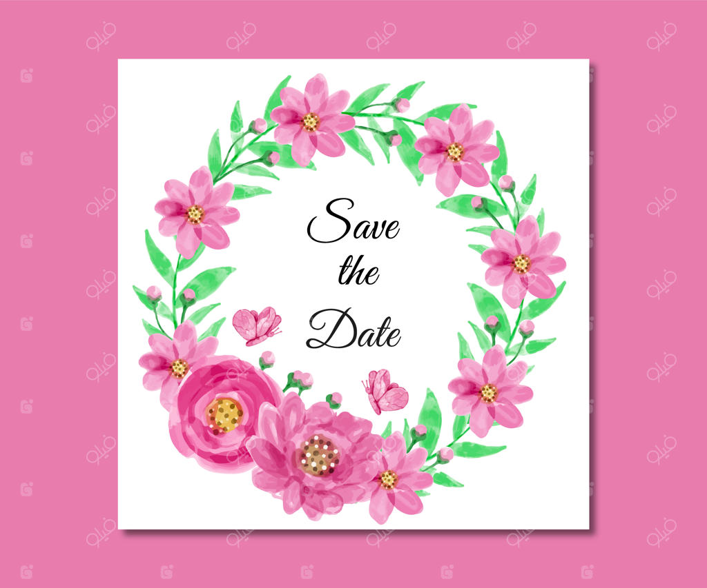 تاریخ را ثبت کنید: گل‌های آبرنگی