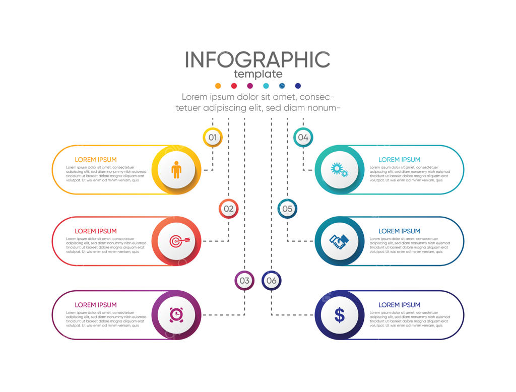 قالب اینفوگرافیک برای ارائه کسب و کار