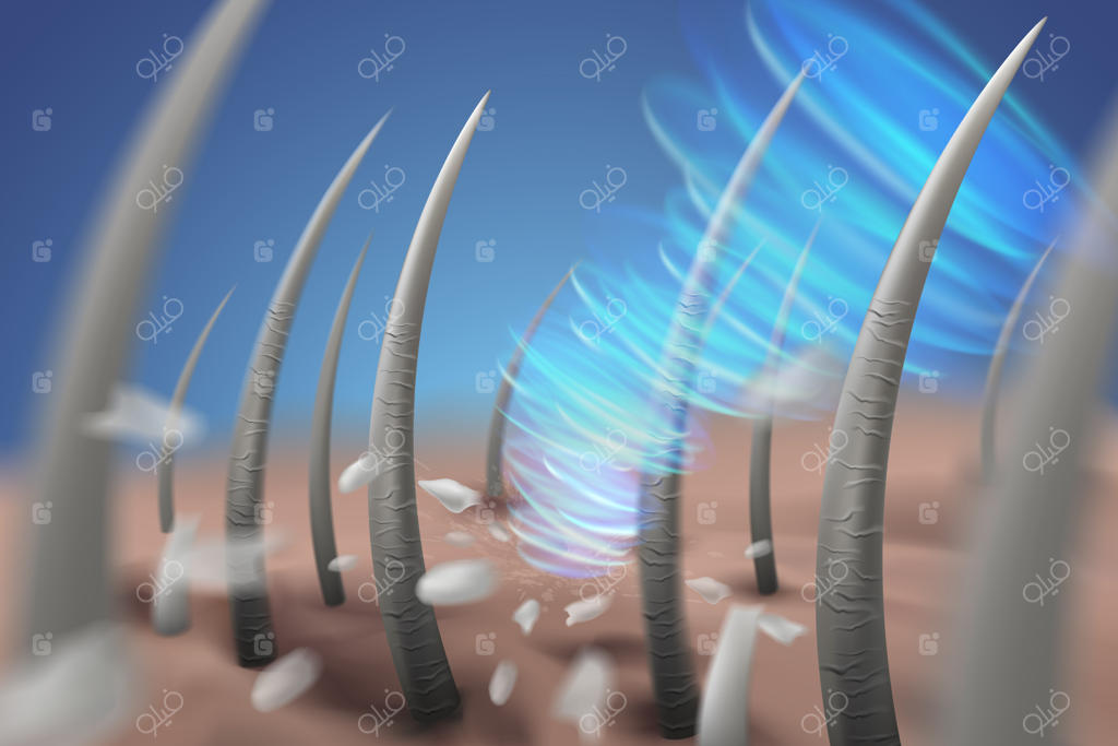 تصاویر رفع شوره سر، پوست را تمیز می‌کنند