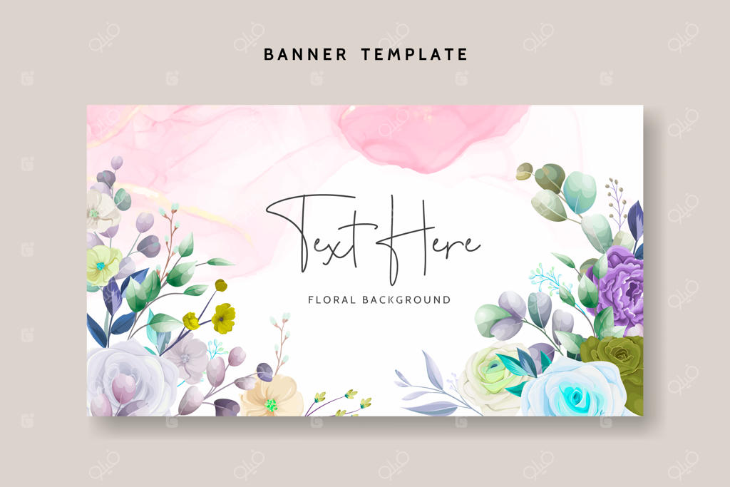 پشت‌زمینه گل‌های رُز دست‌کشیده زیبا