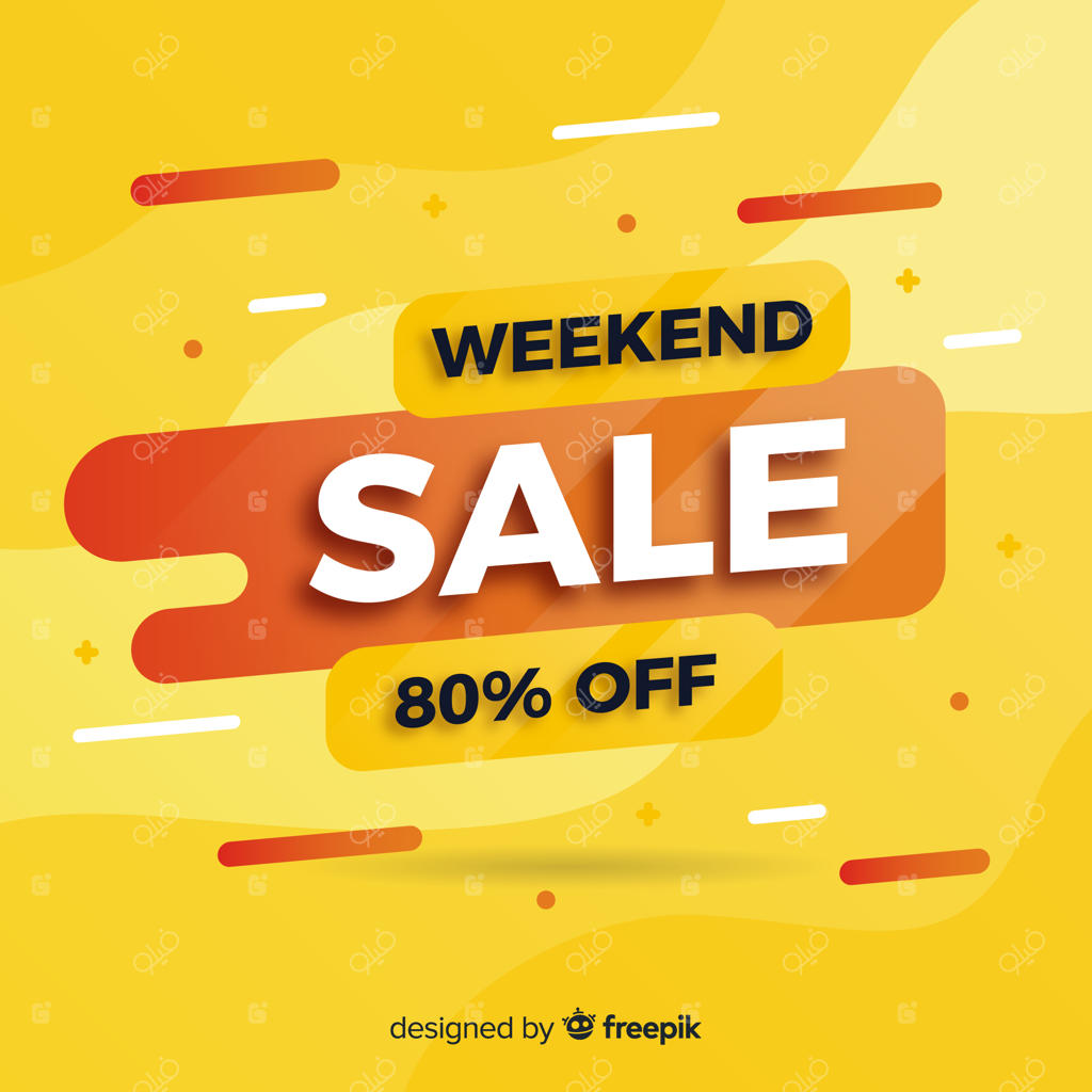 پترن بنر تبلیغاتی فروش ویژه و انتزاعی