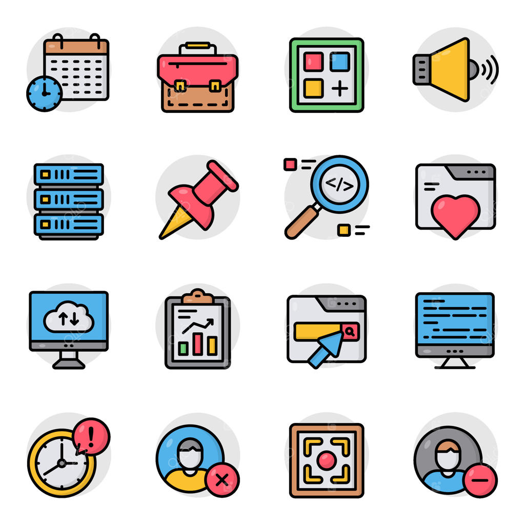 آیکون‌های تخت رابط کاربری