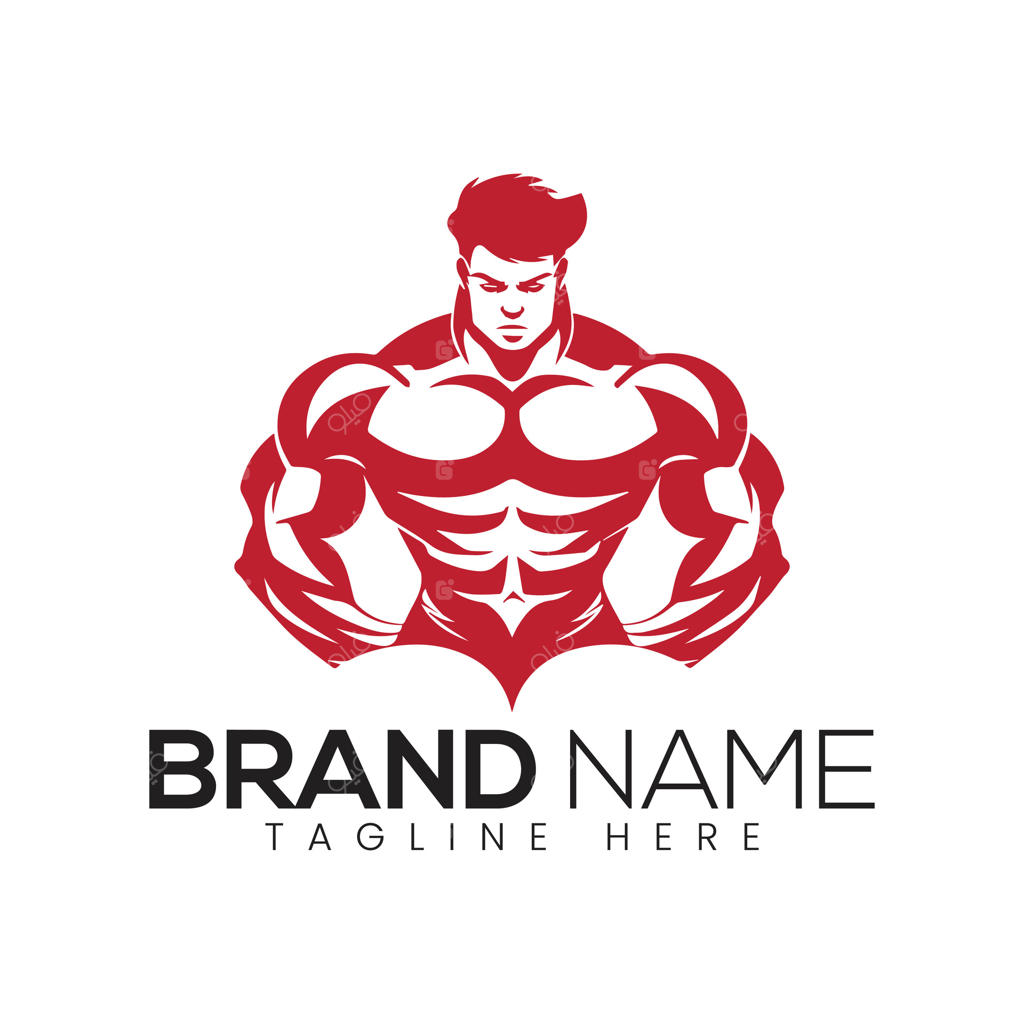 طراحی لوگو انتزاعی برای باشگاه یا فیتنس