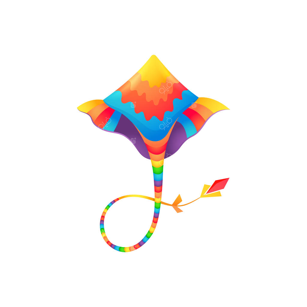 بادبادک کارتونی نماد جشن شادی ماکار سانکرانتی