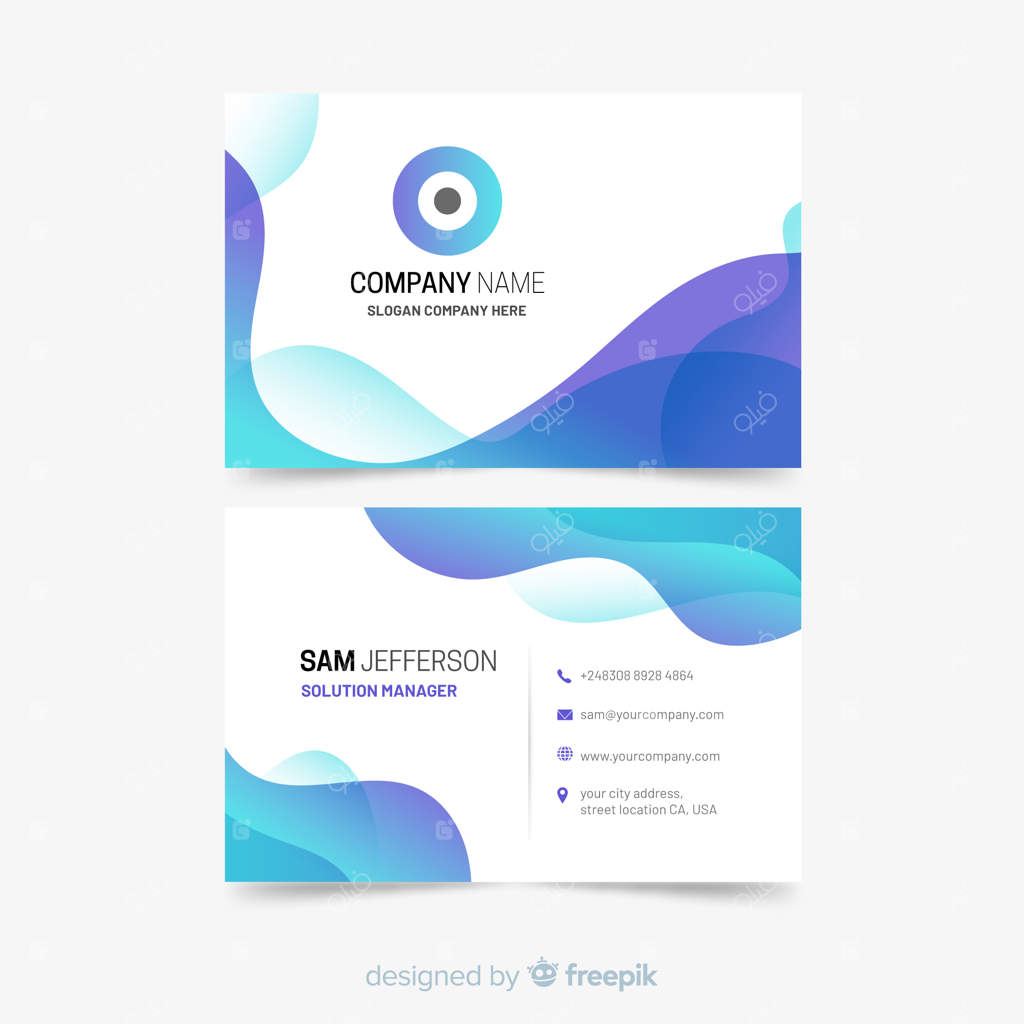 پترن کارت ویزیت با طرح‌های انتزاعی