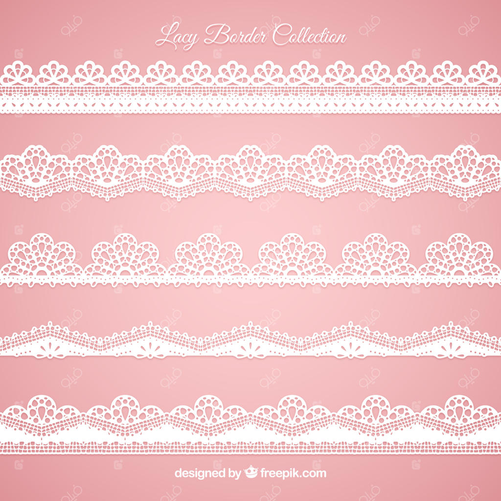 مجموعه‌ای از حاشیه‌های گیپوری در طراحی تخت