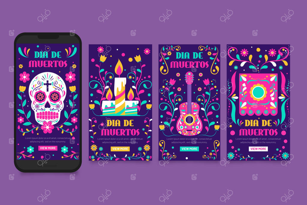 مجموعه استوری‌های اینستاگرام به مناسبت روز مردگان