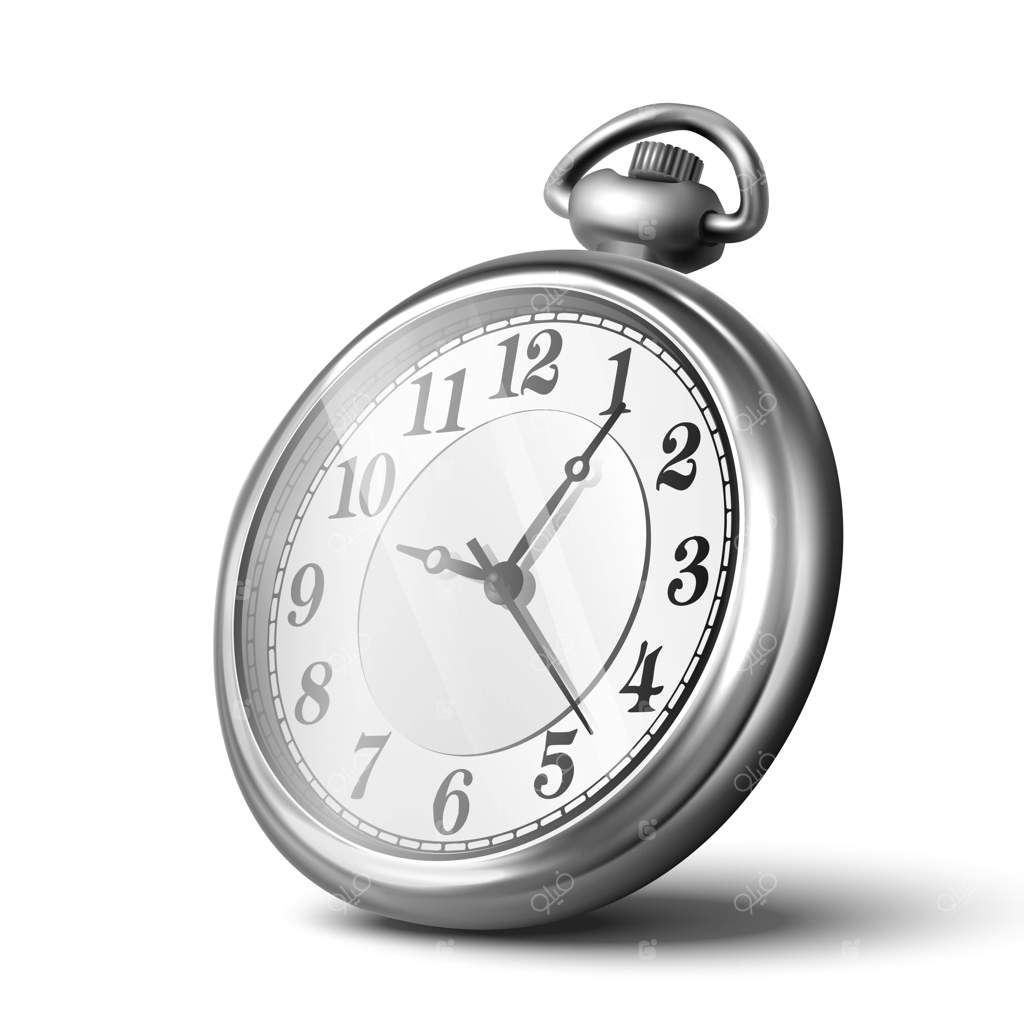 ساعت مچی نقره‌ای سه‌بعدی واقعی به شکل آیکون، نمایشگر سرعت روی پس‌زمینه سفید.