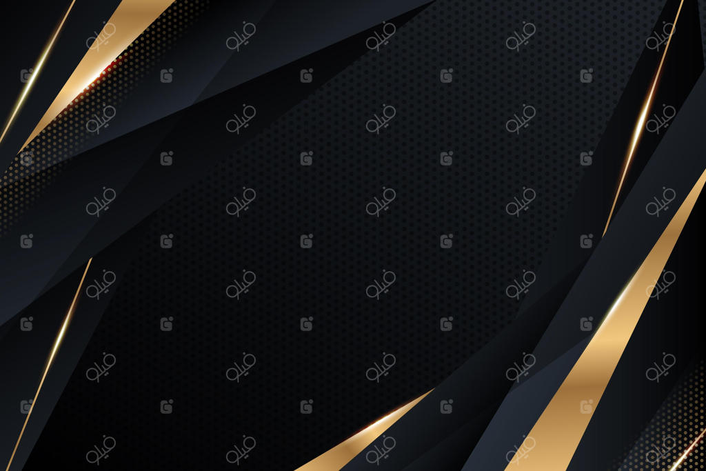 پس‌زمینه گرادینت لوکس با جزئیات طلایی