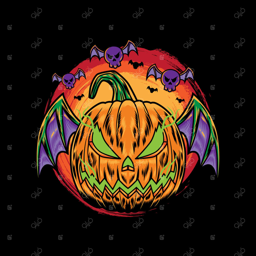 کدو تنبل X طراحی خفاش