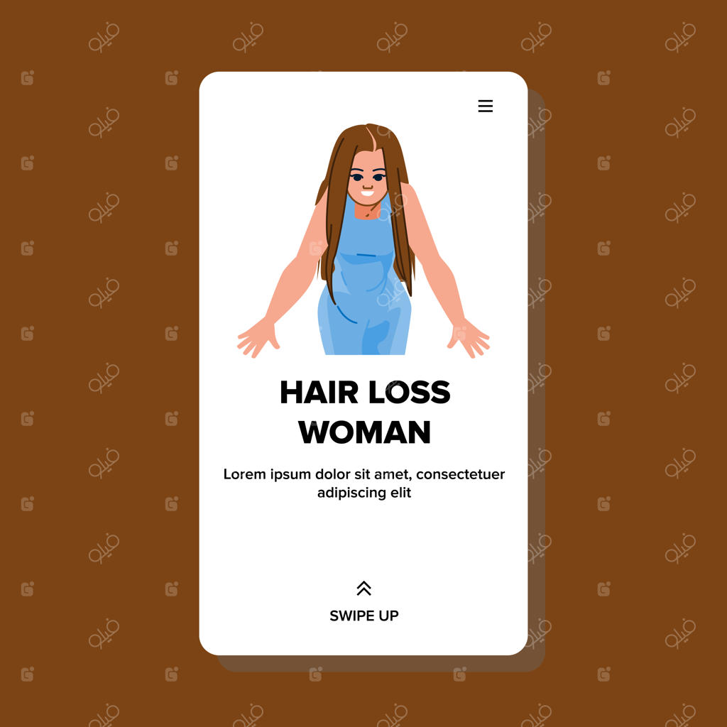 وکتور ریزش موی زن