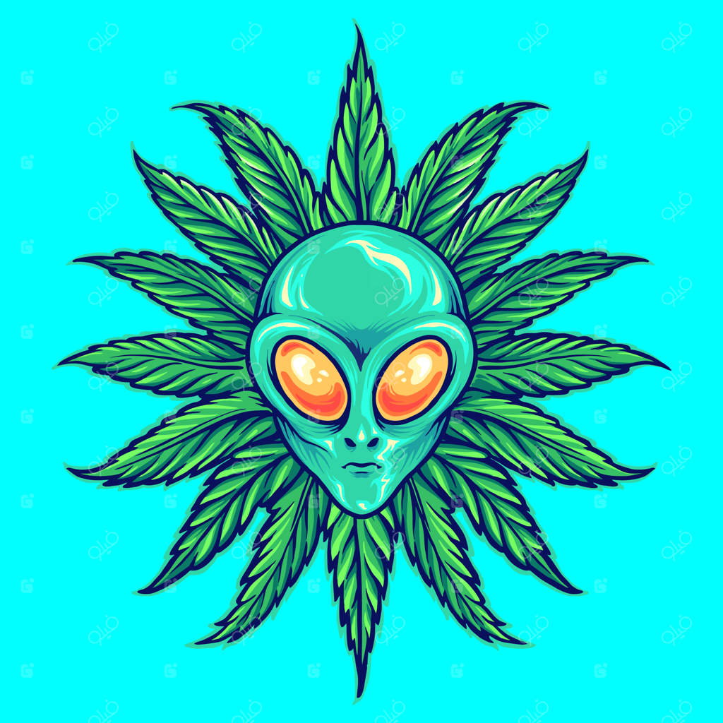 تصاویر عروسکی‌ از موجودات فضایی با موضوع گیاه ماری‌جوانای گرمسیری