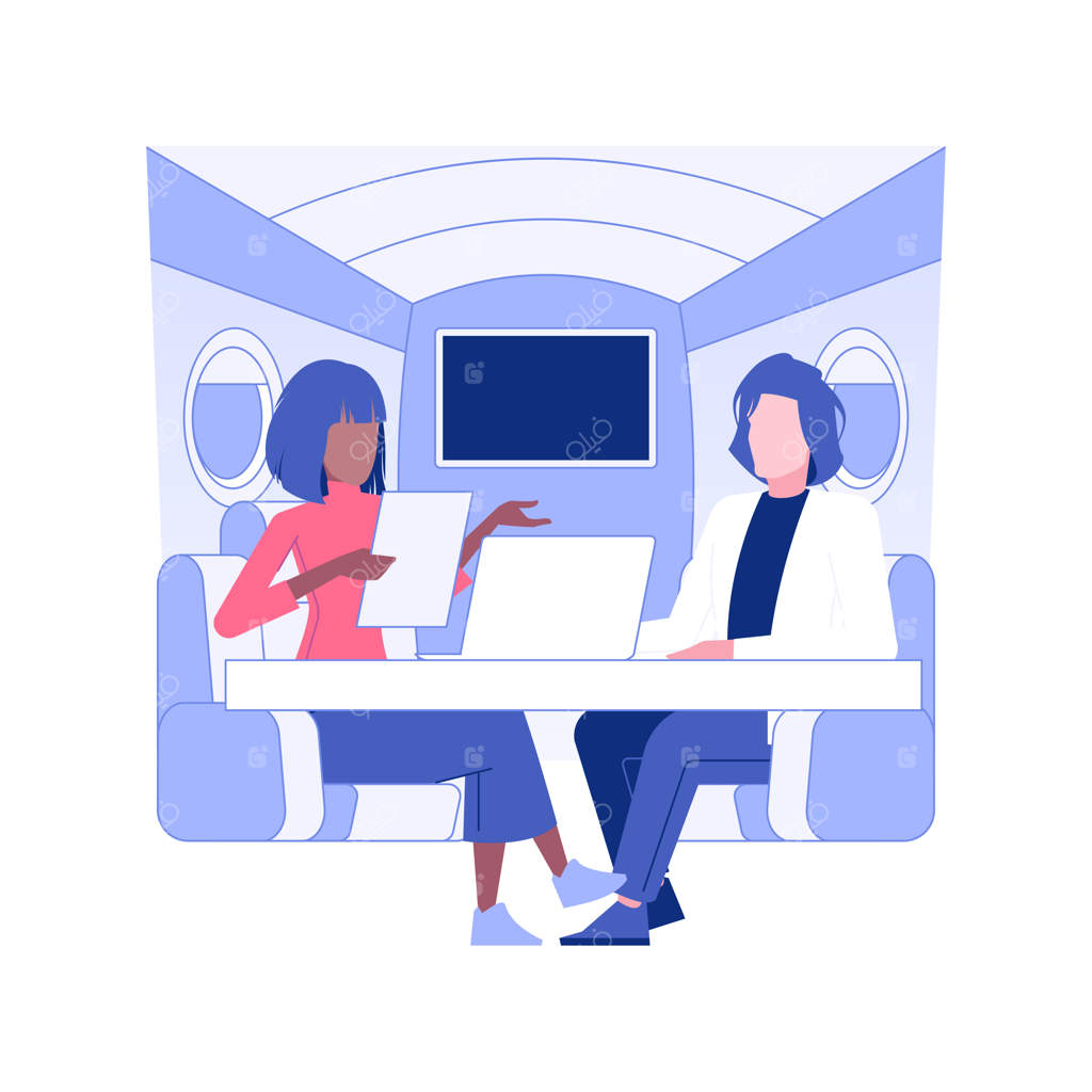 تصویر مفهومی جت شخصی در انزوا