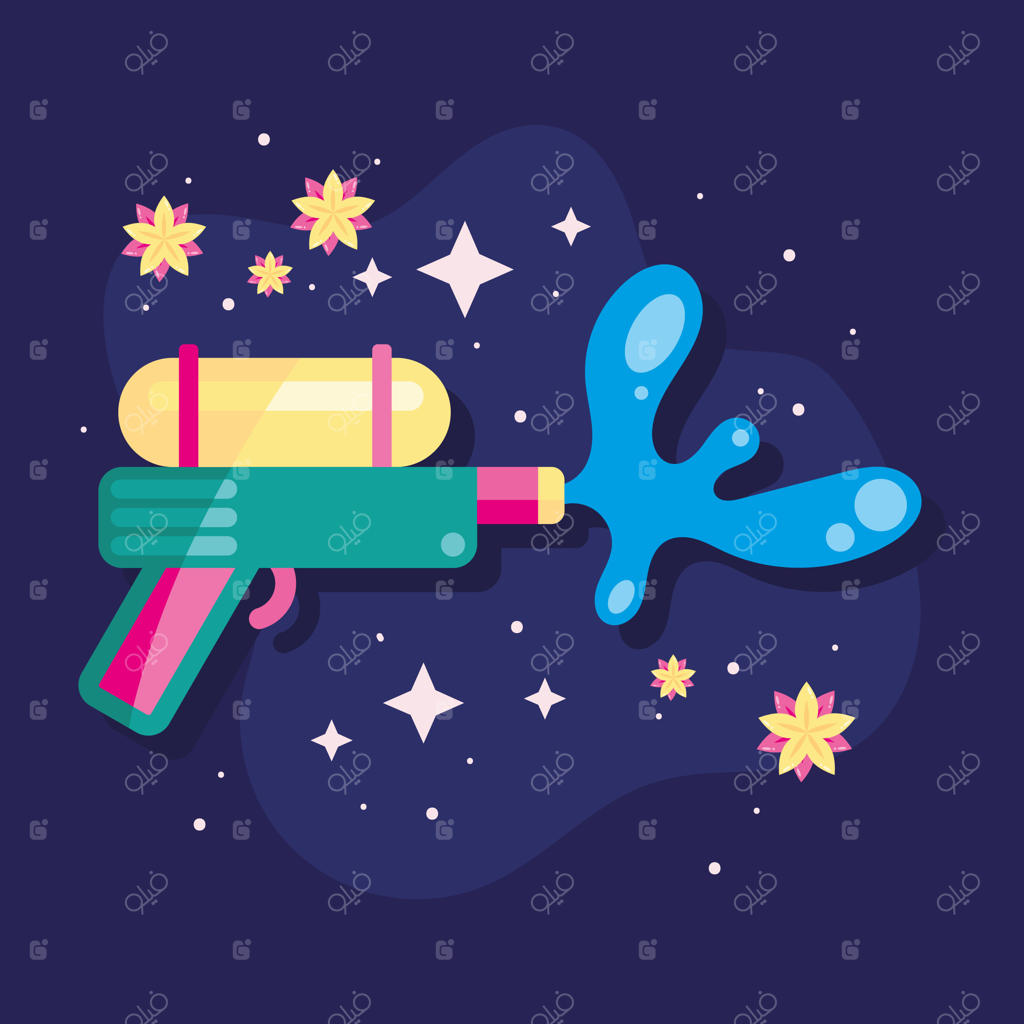 تفنگ آب‌پاش اسباب‌بازی جشن سونگکران