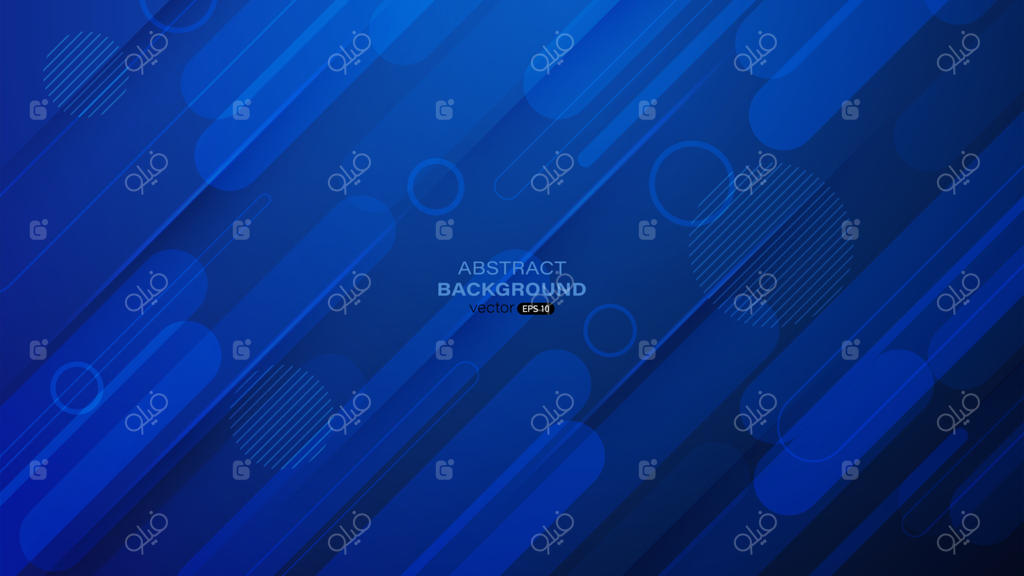 پس‌زمینه هندسی با گرادیان آبی انتزاعی