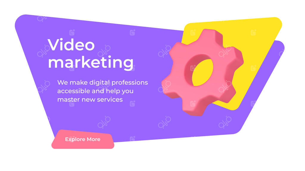 توسعه استراتژی تبلیغات ویدئویی و محتوای چندرسانه‌ای برای شبکه‌های اجتماعی و طراحی بنر و آیکون وکتور