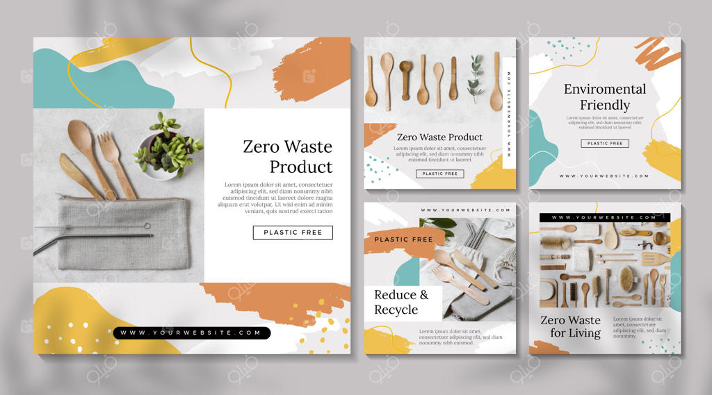 مجموعه پست‌های اینستاگرامی بدون زباله