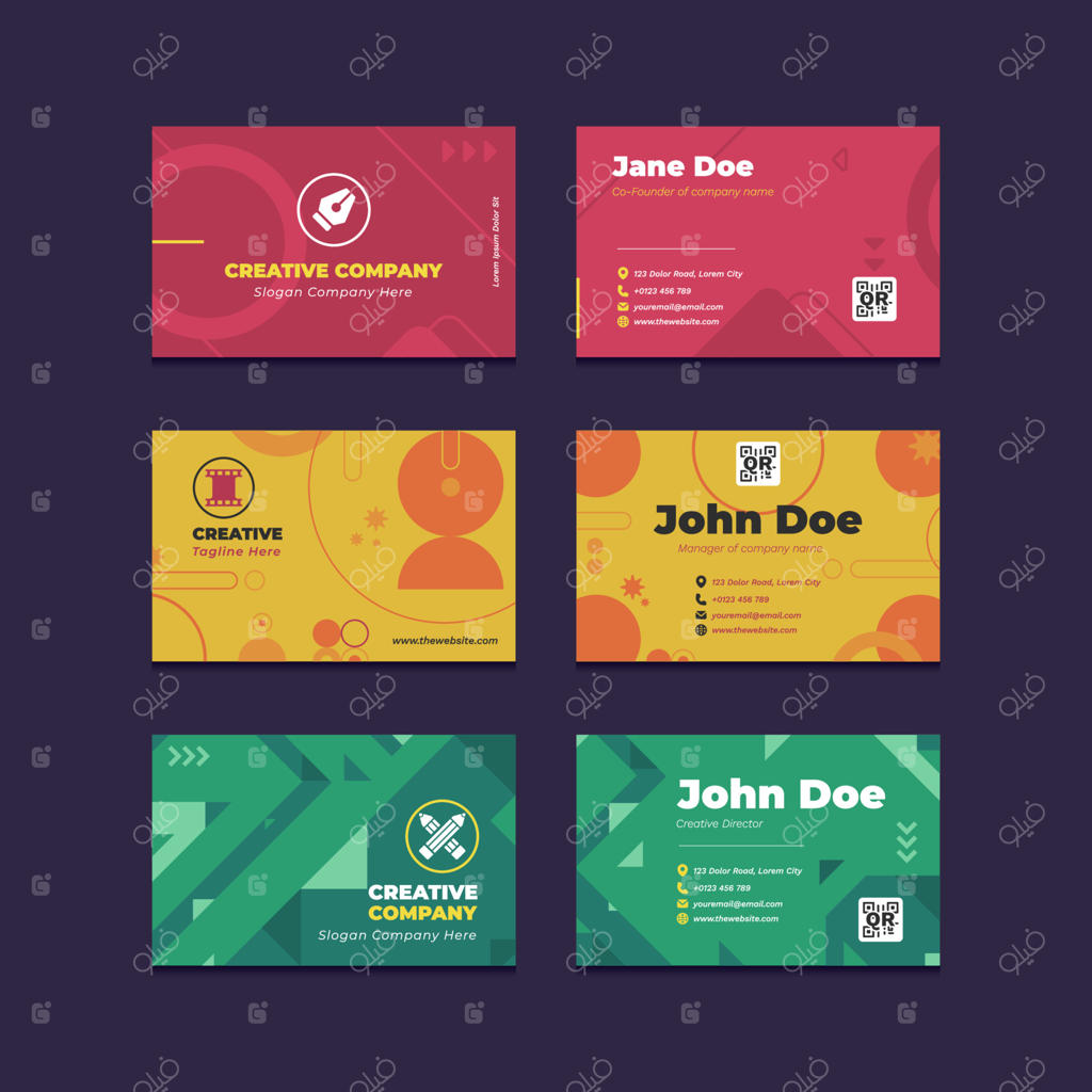 قالب کارت ویزیت حرفه‌ای