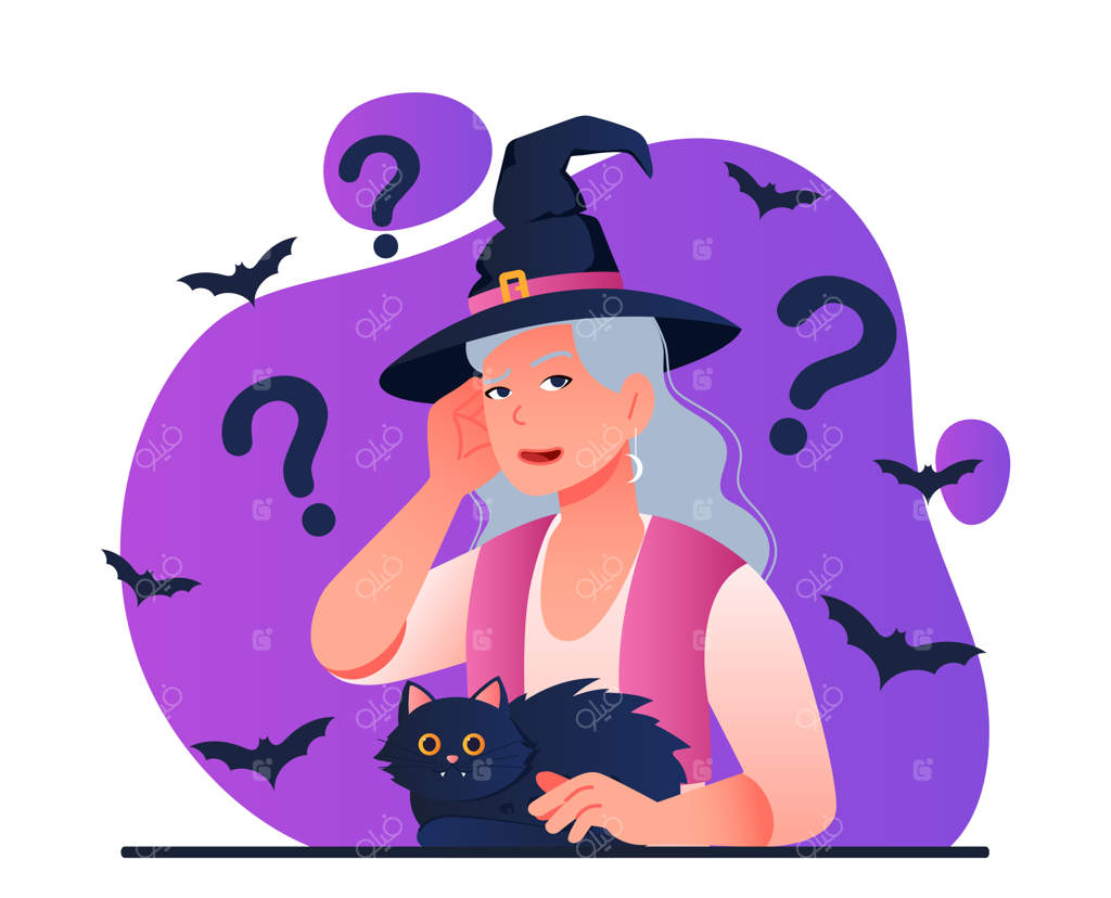 زن در هالووین