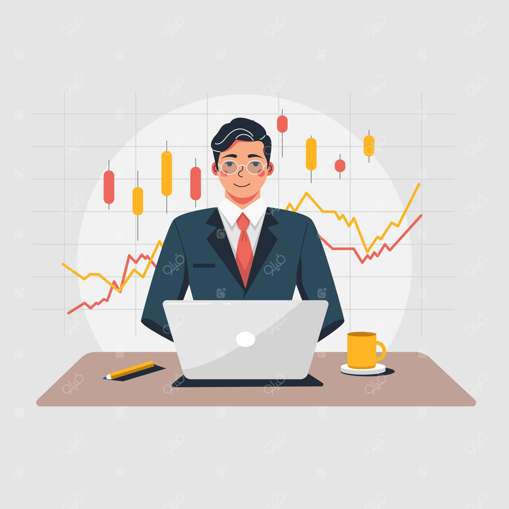 برنامه معاملاتی: تاجر در حال بررسی نمودارهای حرکات مالی در بورس