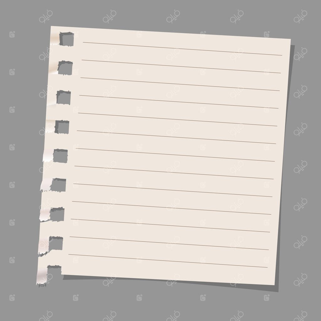 یک برگ کاغذ یادداشت