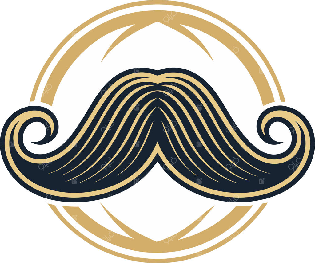 طرح سبیل کلاسیک و شیک برای برندسازی و ایده تاتو